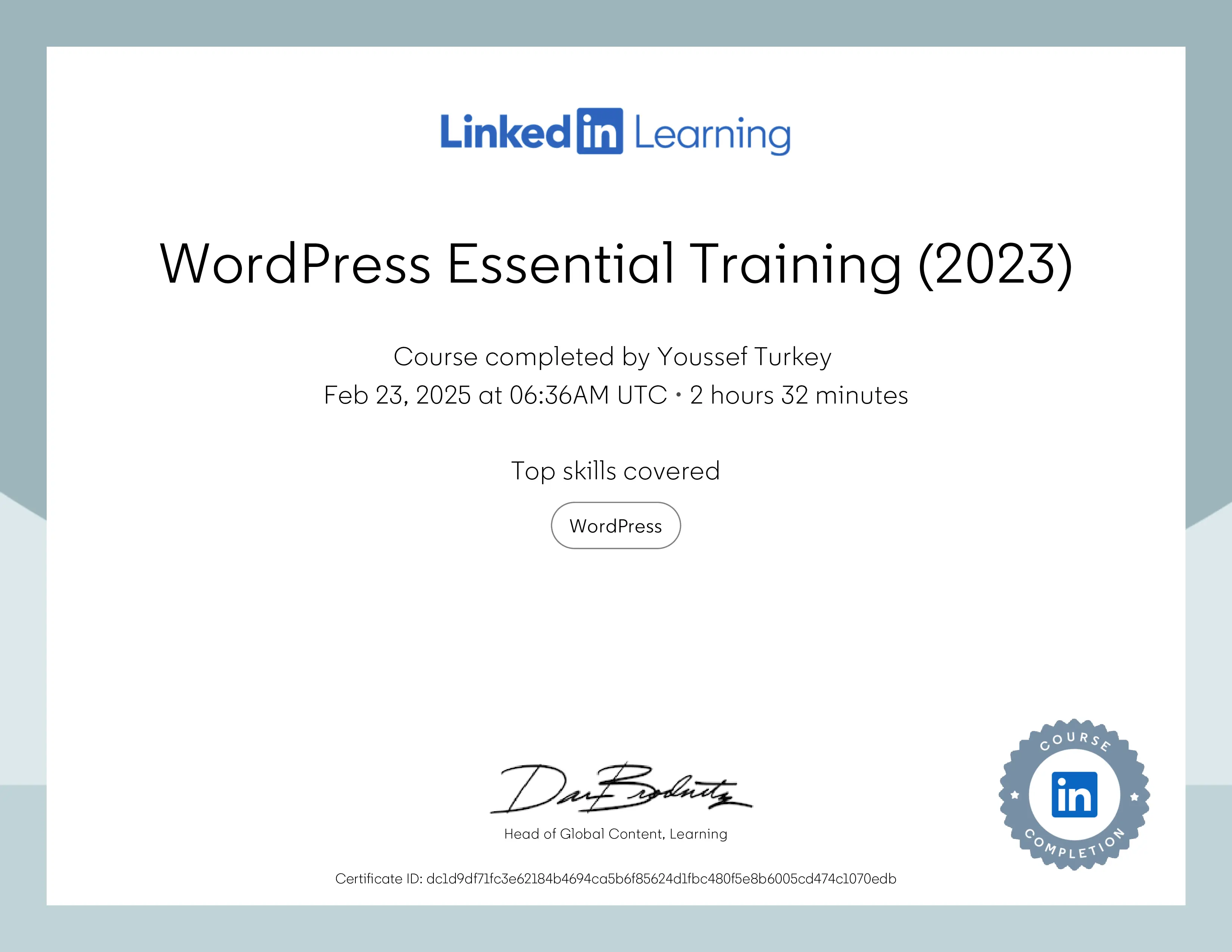 WordPress Essential Training (2023)