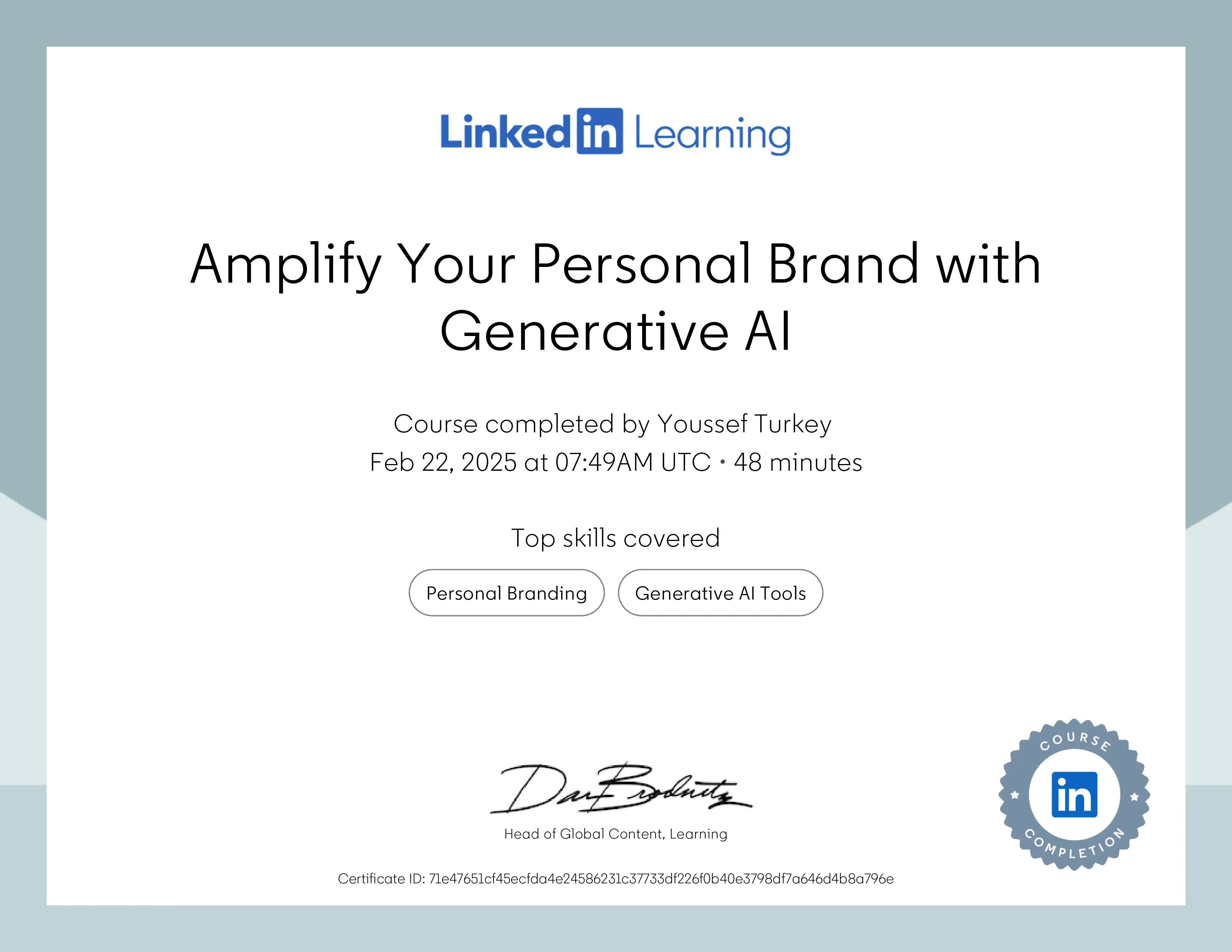 Amplify Your Personal Brand with Generative AI